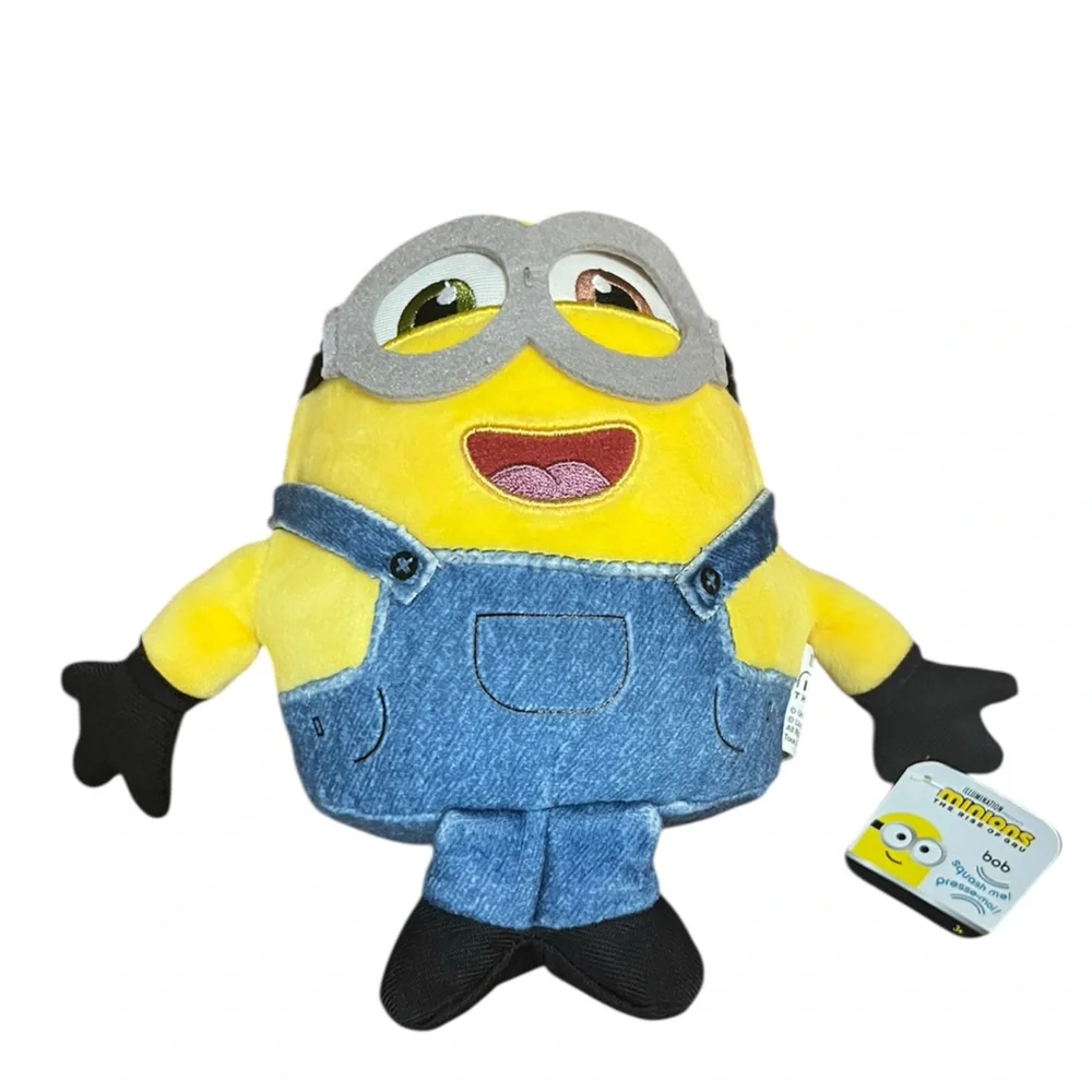 Minions The Rise of Gru Small Tactile Plush Lot Bob Stuart Kevin
